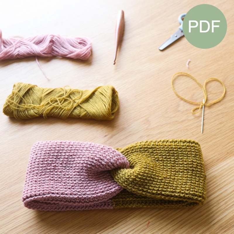 Dubbele Twist Hoofdband PDF Patroon